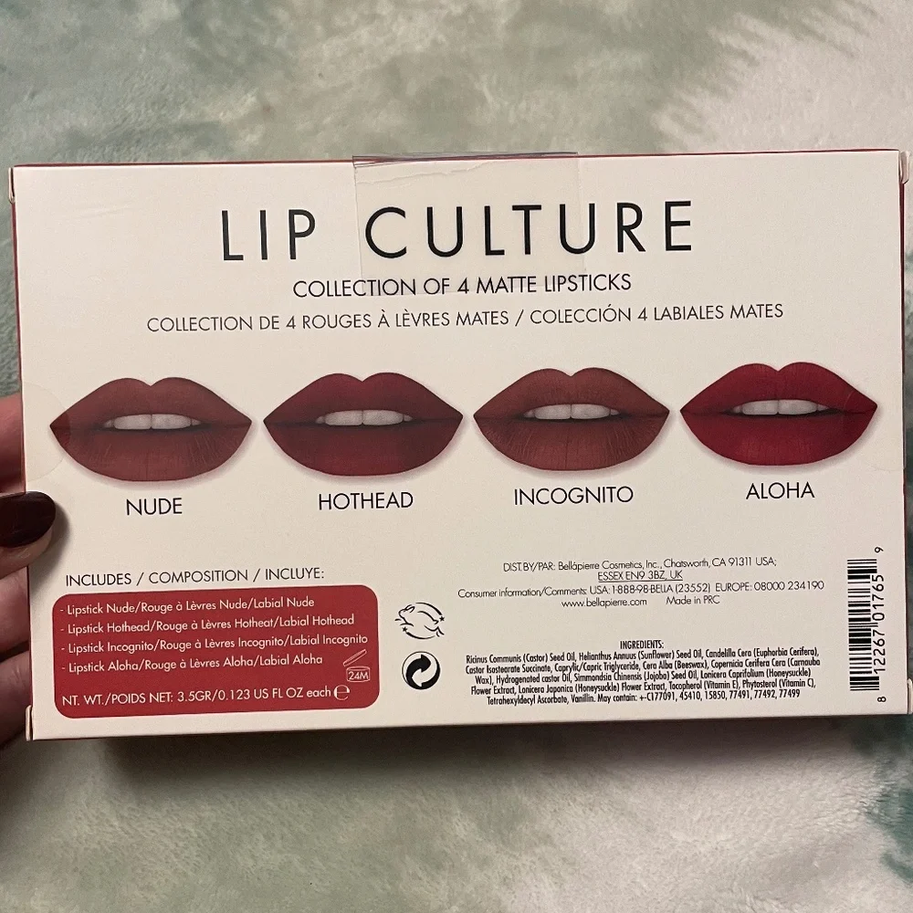 💄Bellapierre Cosmetics Lip Culture Collection (4 Matte Lipsticks) 💋